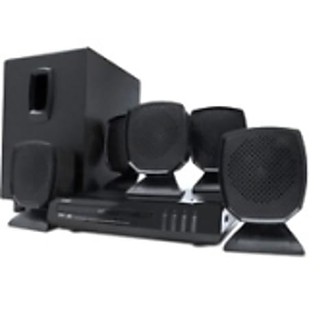 Coby DVD760 5.1 Home Theater System - 45 W RMS - DVD Player - Black