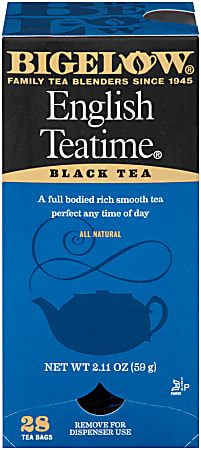 Bigelow® English Tea Time Bags, Box Of 28