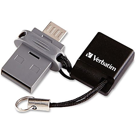 Verbatim Store 'n' Go Dual USB Flash Drive for OTG Devices, 64GB