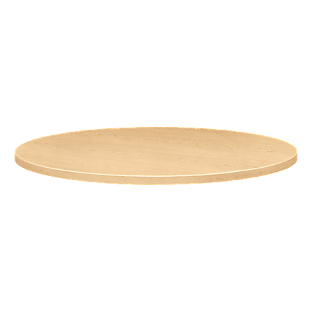 HON® Round Hospitality Table Top, 36"W x 36"D, Natural Maple