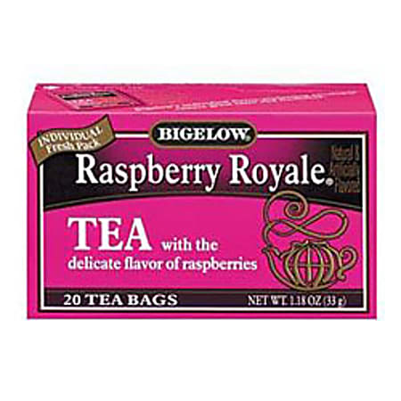 Bigelow Raspberry Royale Tea Bags, Box Of 28