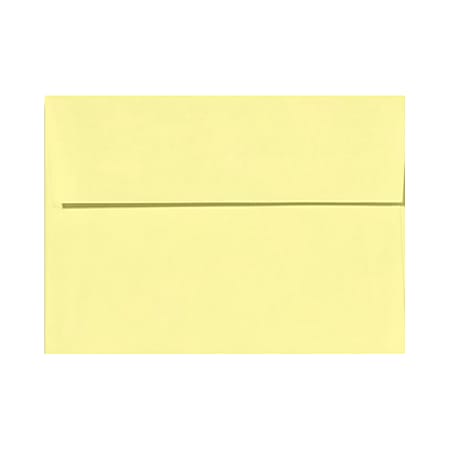 LUX Invitation Envelopes, A9, Peel & Press Closure, Lemonade Yellow, Pack Of 500