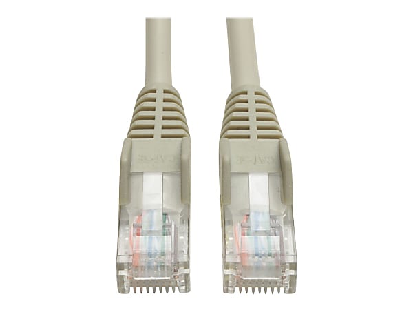Eaton Tripp Lite Series Cat5e 350 MHz Snagless Molded (UTP) Ethernet Cable (RJ45 M/M), PoE - Gray, 20 ft. (6.09 m) - N001020GY