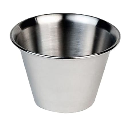 Vollrath Stainless-Steel Sauce Cup, 3 Oz, Case Of 12 Cups