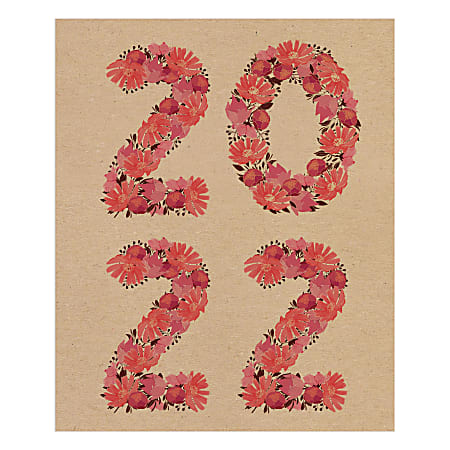TF Publishing Monthly Planner, 11" x 9", Flower Year, January To December 2022