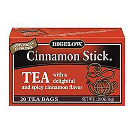 Bigelow Cinnamon Stick Herbal Tea Bags, Box Of 28