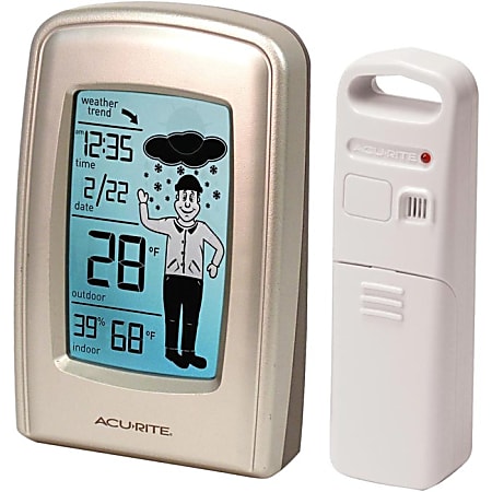 AcuRite What-to-Wear Weather Station - LCD - Weather Station165 ft - Desktop, Wall Mountable