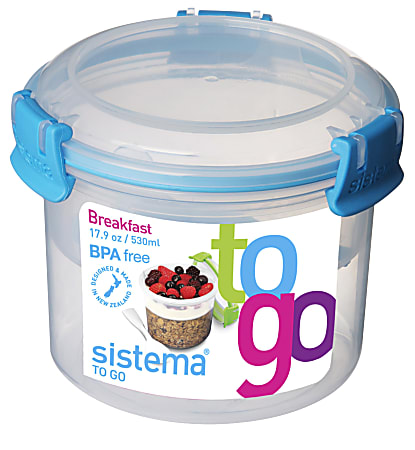 Sistema Breakfast To Go 2.2 Cups Assorted Colors No Color Choice - Office  Depot