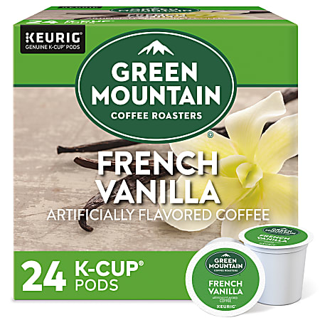 Green Mountain Coffee® Single-Serve Coffee K-Cup® Pods, French Vanilla, Carton Of 24