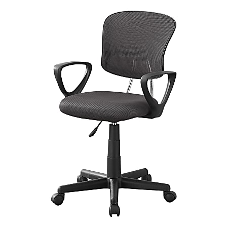 Monarch Specialties Bryce Ergonomic Fabric Mid-Back Office Chair,