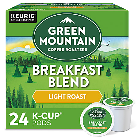 Green Mountain Coffee® Single-Serve Coffee K-Cup® Pods, Breakfast Blend, Carton Of 24