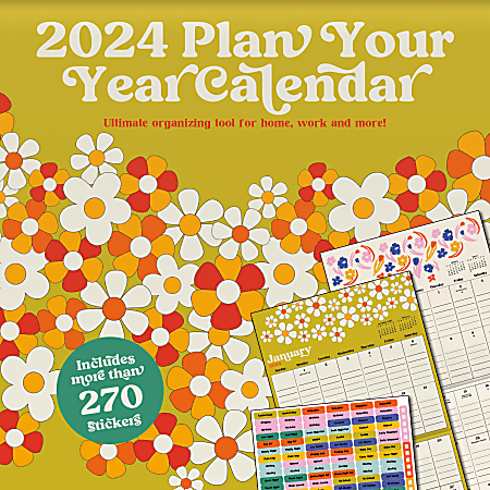 2024 DateWorks Monthly Wall Calendar, 12" x 12", Plan Your Year, January To December 2024 