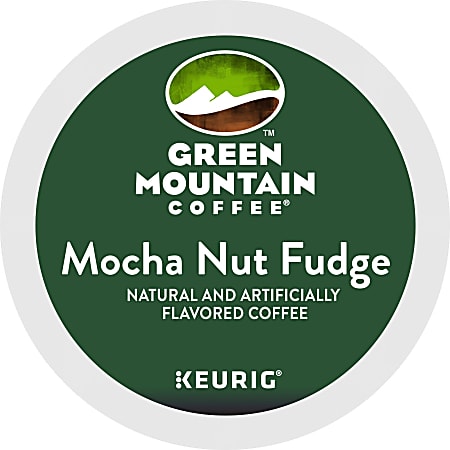Green Mountain Coffee Mocha Nut Fudge Coffee Single Serve K Cup Carton Of 24