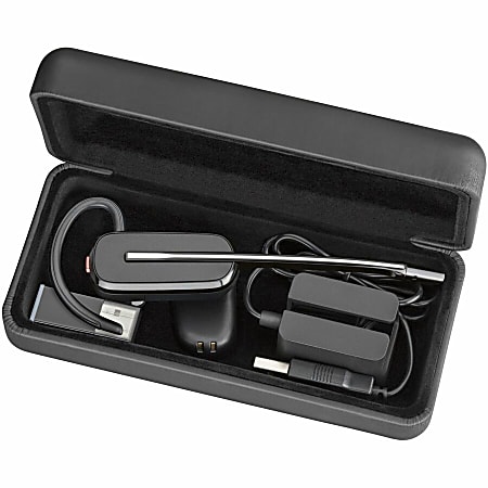 Poly Savi 8245 M Earset Microsoft Teams Certification Mono Wireless BluetoothDECT 590 ft 32 Ohm Earbud Monaural In ear Black TAA Compliant Office Depot