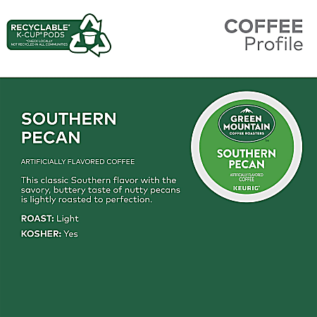 Green mountain top southern pecan coffee