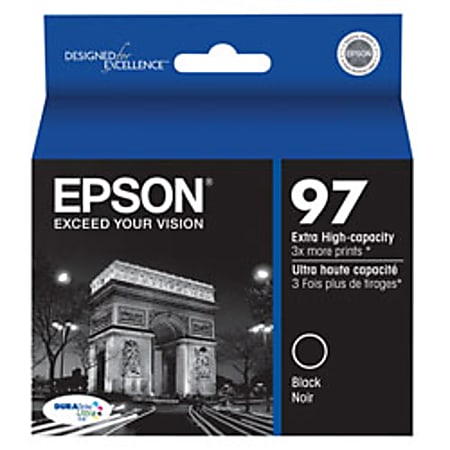 Epson® 97 DuraBrite® Ultra High-Yield Black Ink Cartridge, T097120-S