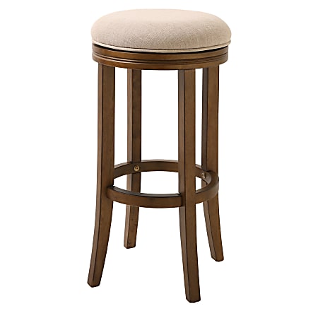 New Ridge Home Goods Victoria Swivel Bar Stool, Honeysuckle/Cream