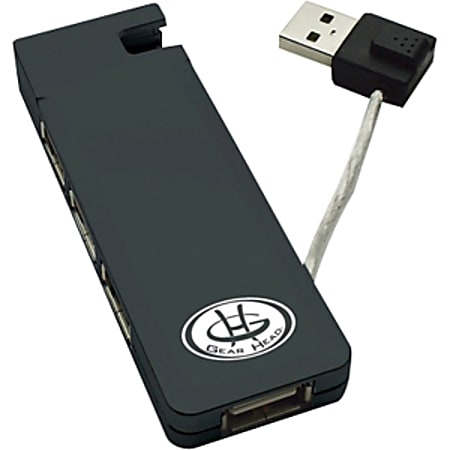 Gear Head UH2100 4-port USB Hub with Integrated USB Cable