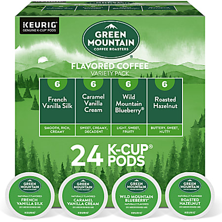 Green Mountain Coffee Single Serve Coffee K Cup Pods Flavored