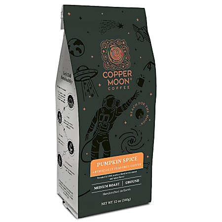 Copper Moon® Coffee Ground Coffee, Pumpkin Spice, 12 Oz Per Bag