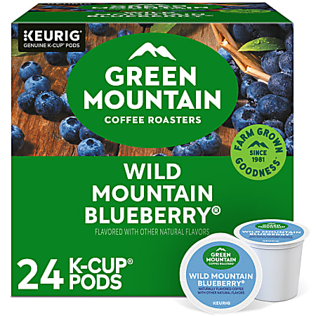 Green Mountain Coffee Roasters&reg; Single-Serve Coffee K-Cup&reg; Pods, Wild Mountain Blueberry, Light Roast, 24 Count