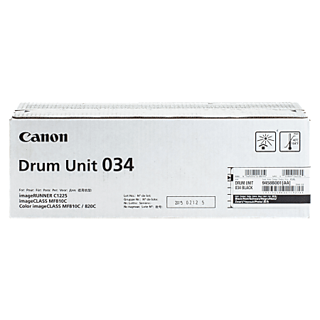 Canon® 034 Black Drum Unit, 9458B001