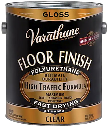 Varathane Floor Finish Polyurethane, 1 Gallon, Clear Gloss, Pack Of 2 Cans