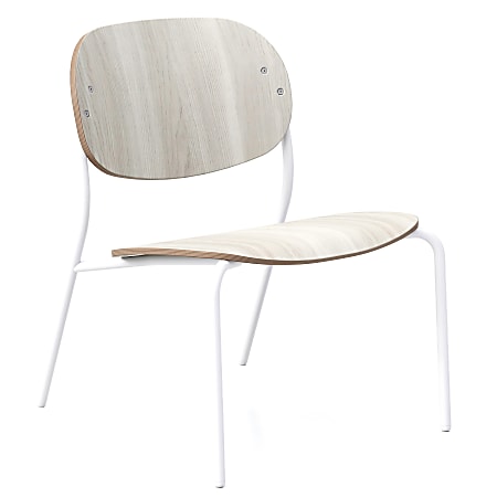 KFI Studios Tioga Laminate Guest Lounge Chair, Ash/White