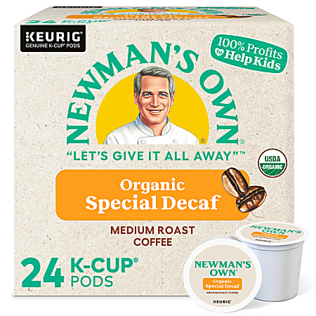 Newman's Own® Organics Special Blend Single-Serve Coffee K-Cup® Pods, Decaffeinated, Carton Of 24