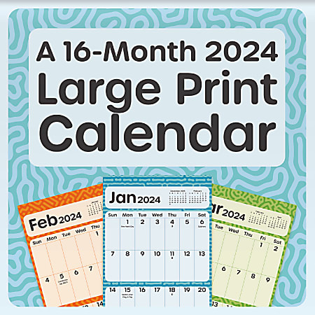 2024 DateWorks Monthly Mini Calendar, 7" x 7",