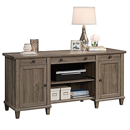 Sauder® Hammond 66"W Computer Credenza, Emery Oak