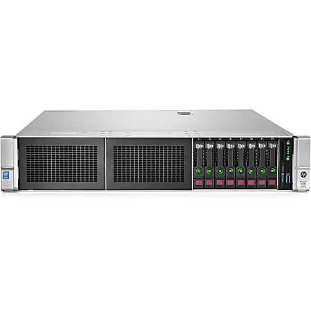 HP ProLiant DL380 G9 2U Rack Server - 1 x Intel Xeon E5-2620 v3 Hexa-core (6 Core) 2.40 GHz - 16 GB Installed DDR4 SDRAM - 12Gb/s SAS Controller - 0, 1, 5 RAID Levels - 500 W