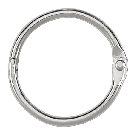 ACCO® Loose-Leaf Rings, 1" Diameter, Silver, Box Of 100