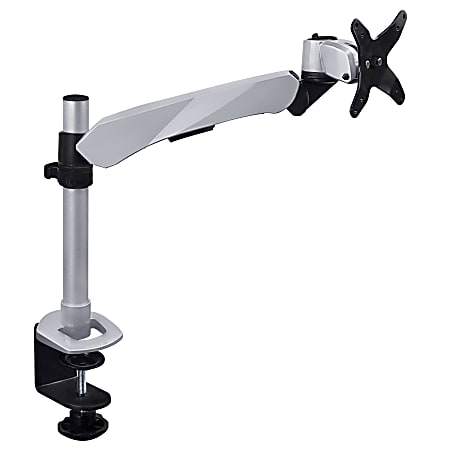 Mount-It MI-34116 Single Monitor Desk Mount, 12"H x 4"W x 16"D, Silver