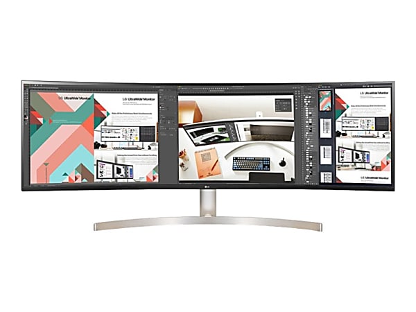 LG 49BL95C-W Curved Screen LCD Monitor - 32:9 - Black, Silver - 49" Class - 5120 x 1440 - 1.07 Billion Colors - 350 Nit Typical - 5 ms - HDMI - DisplayPort