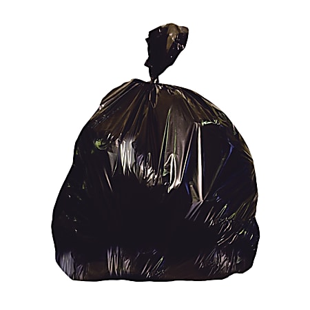 Heritage Repro 2-mil Low-Density Trash Bags, 60 Gallons, Black, Pack Of 100 Bags