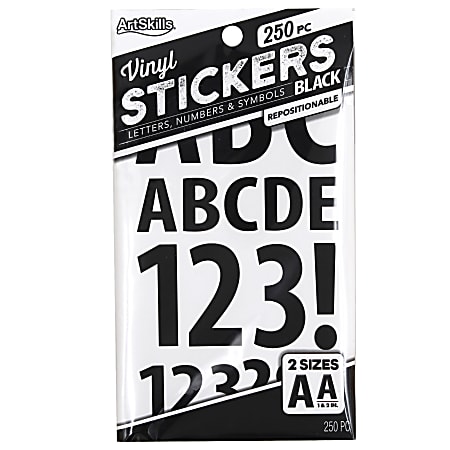 ArtSkills® Vinyl Letters, Black, Pack of 250