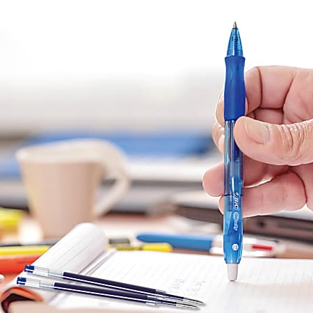 BIC Gel-ocity Sneldrogende Gelpennen met Kliksysteem Medium Punt (0,7 mm) - Verschillende Kleuren, Doos van 12 Stuks