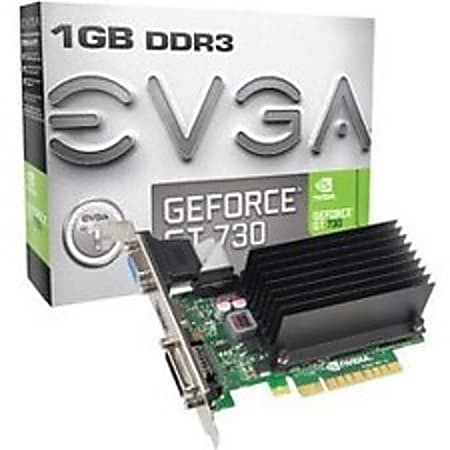 EVGA GeForce GT 730 Graphic Card - 902 MHz Core - 1 GB DDR3 SDRAM - Single Slot Space Required