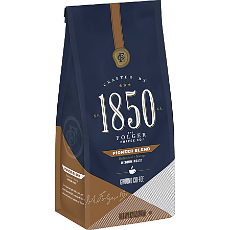 Folgers Ground 1850 Pioneer Blend Medium Roast Coffee, 12 Oz