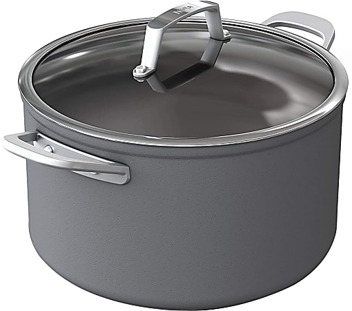 Ninja Foodi Stainless Steel NeverStick Premium Stockpot 8 Qt Slate Gray -  Office Depot