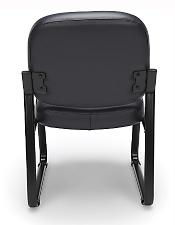 OFM Reception Chair With Microban Antimicrobial Protection NavyBlack ...