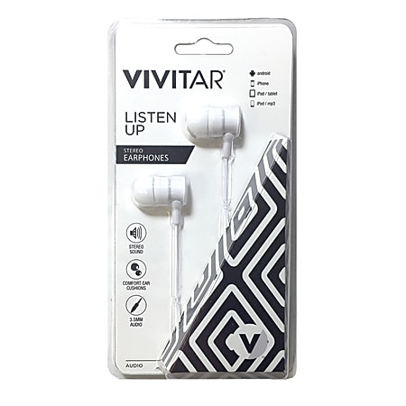 Vivitar Earbuds, White