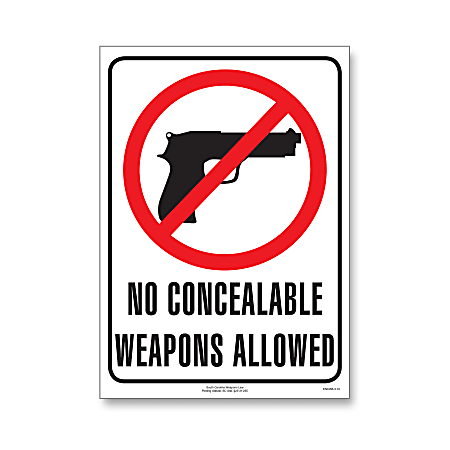 ComplyRight™ State Weapons Law Poster, English, South Carolina, 8-1/2" x 11"
