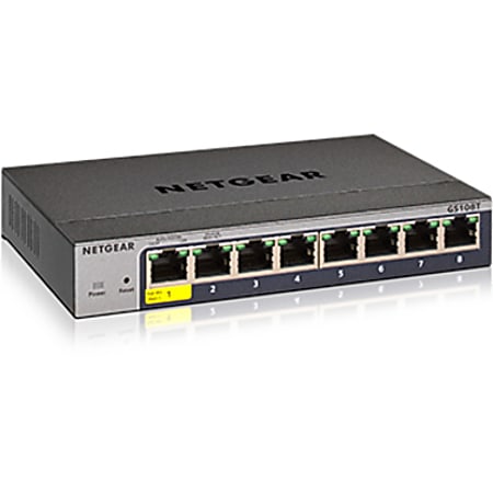 Netgear 8 Port Gigabit Smart Managed Pro Switch GS108T 300NAS