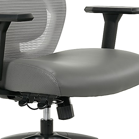 Serta SitTrue Ridgefield Ergonomic MeshVegan Leather High Back