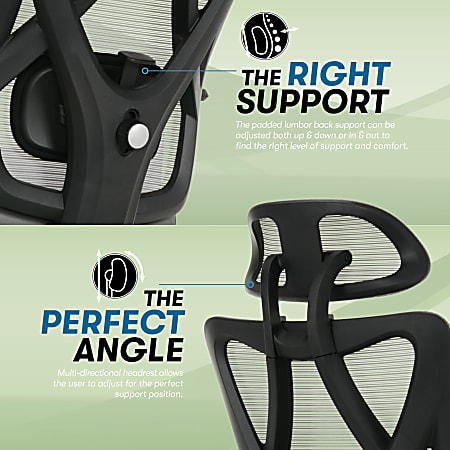Serta SitTrue Ridgefield High Back Ergonomic Mesh Chair - 28