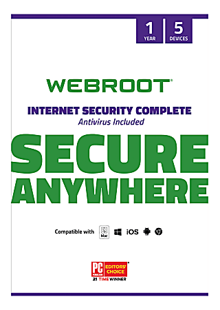 Webroot® Internet Security Complete With Antivirus Protection