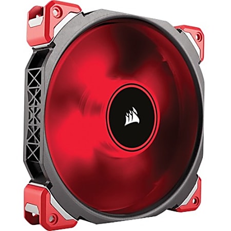 Corsair Air ML140 Cooling Fan - 1 Pack - 5.51" Maximum Fan Diameter - 725.6 gal/min Maximum Airflow - 2400 rpm - Magnetic Levitation - 4-pin PWM - Red LED - 1 pc(s) - Case