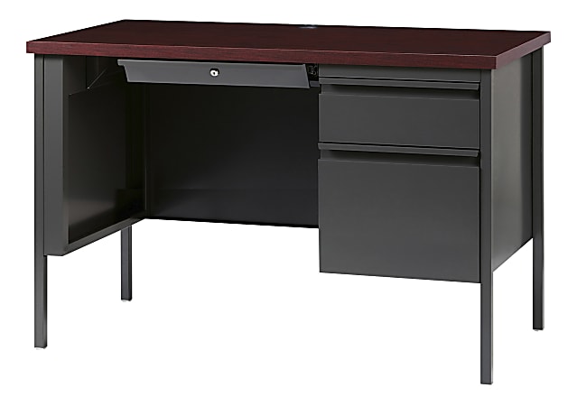 Lorell upper shelf laminate computer desk deals